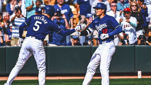 LOS ANGELES DODGERS Trending Image: Mookie Betts, Shohei Ohtani and Freddie Freeman make for an impressive trio atop the Dodgers' batting order